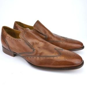 Cole Haan Mens 13M Brown Leather Formal Loafers